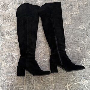 Franco Sarto Black Over the Knee Boots